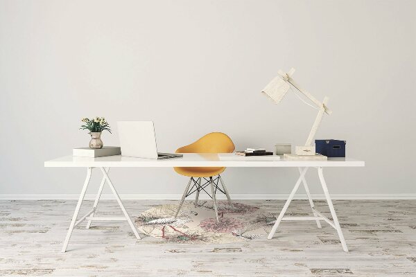 Tapis pour chaise de bureau Flamant rose