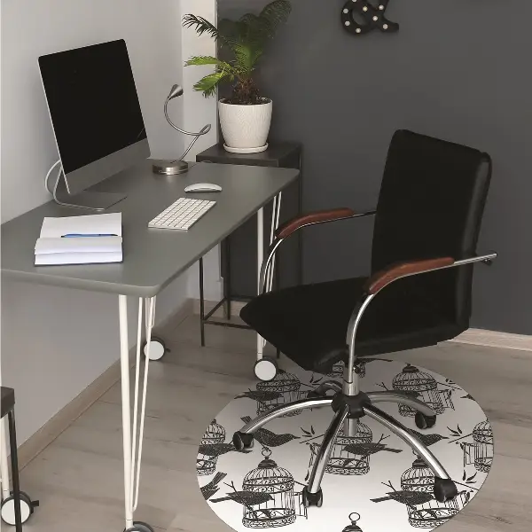 Tapis bureau Cages d'oiseaux