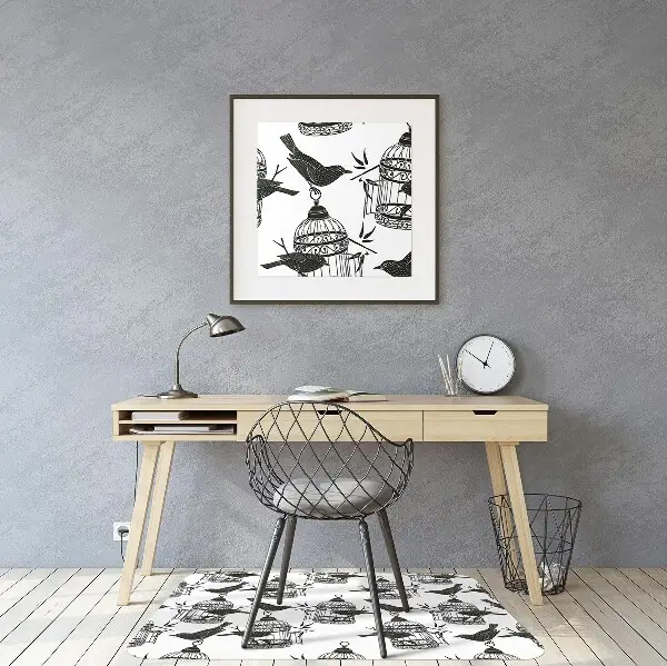 Tapis bureau Cages d'oiseaux