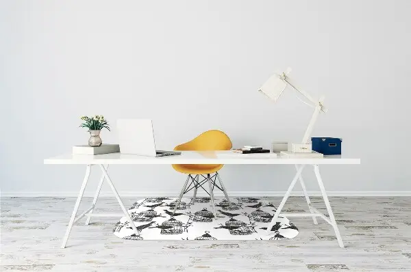 Tapis bureau Cages d'oiseaux