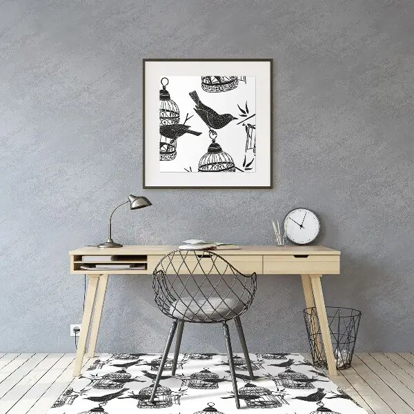 Tapis bureau Cages d'oiseaux