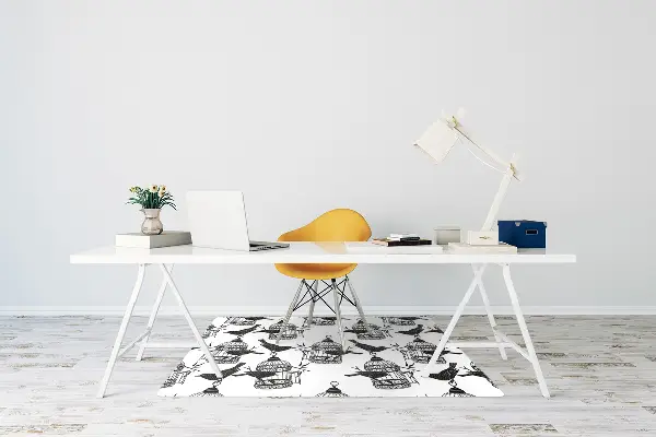 Tapis bureau Cages d'oiseaux
