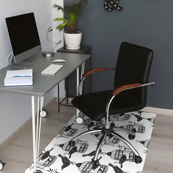 Tapis bureau Cages d'oiseaux