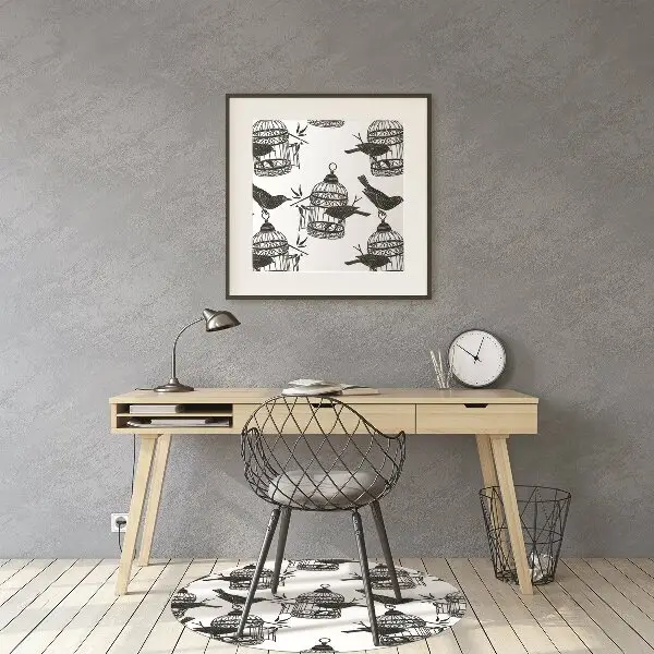 Tapis bureau Cages d'oiseaux