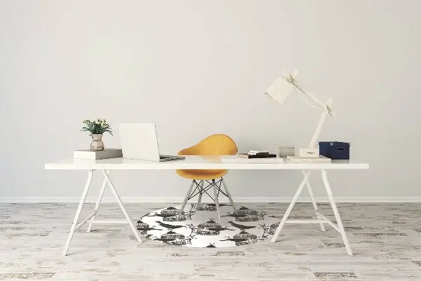 Tapis bureau Cages d'oiseaux