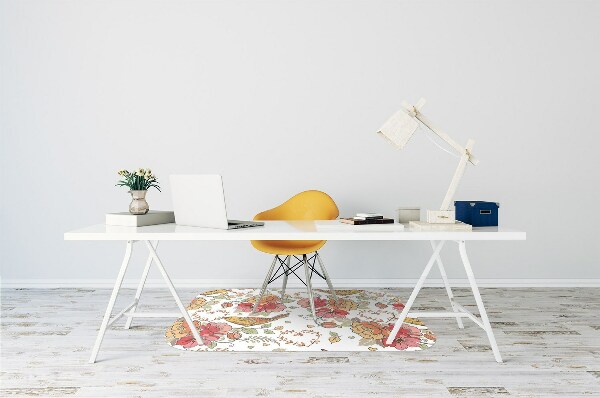 Tapis pour chaise de bureau Ornement d'oiseaux