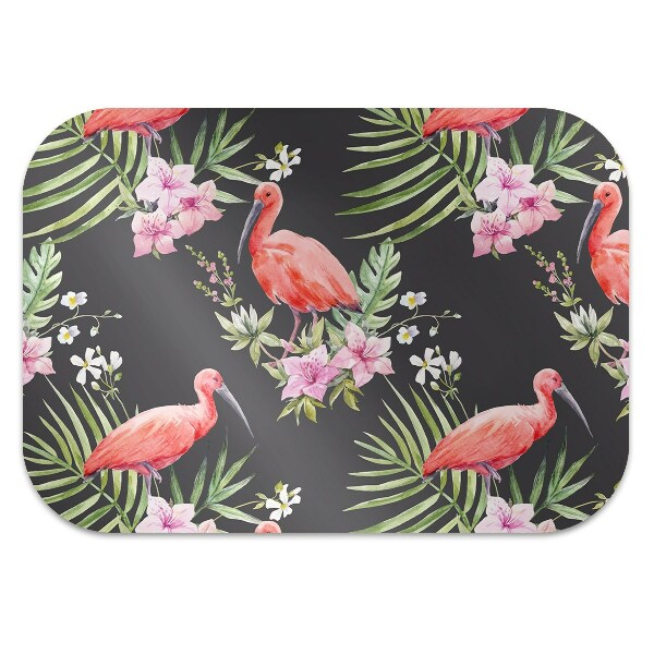 Tapis pour chaise de bureau Flamant noir
