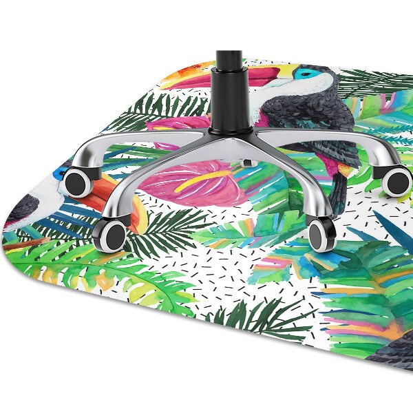 Tapis de chaise de bureau Toucans