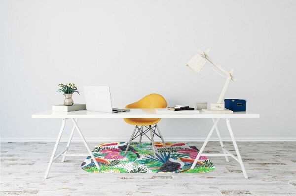 Tapis de chaise de bureau Toucans
