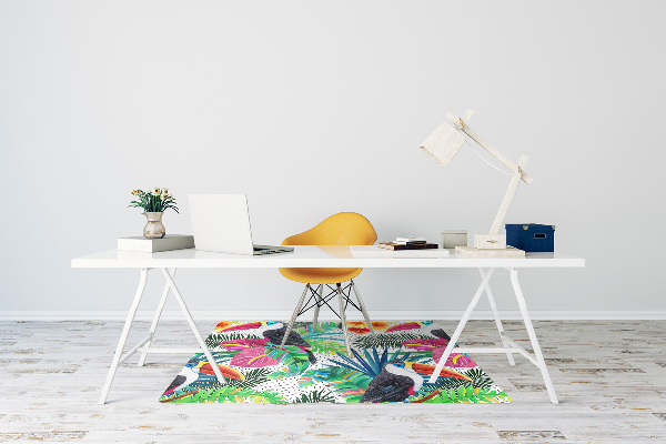 Tapis de chaise de bureau Toucans