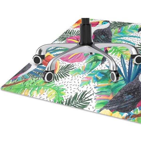 Tapis de chaise de bureau Toucans
