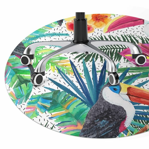 Tapis de chaise de bureau Toucans