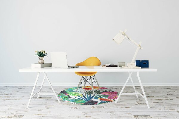Tapis de chaise de bureau Toucans