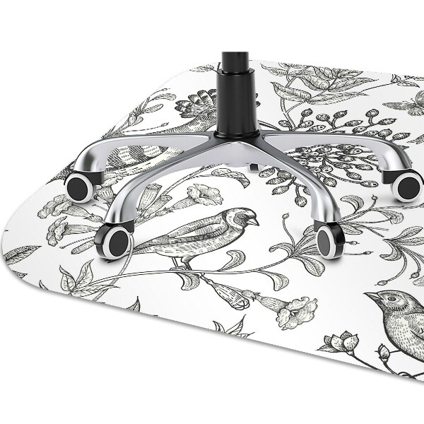 Tapis protège sol Oiseaux dessinés
