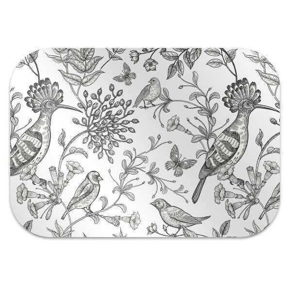 Tapis protège sol Oiseaux dessinés