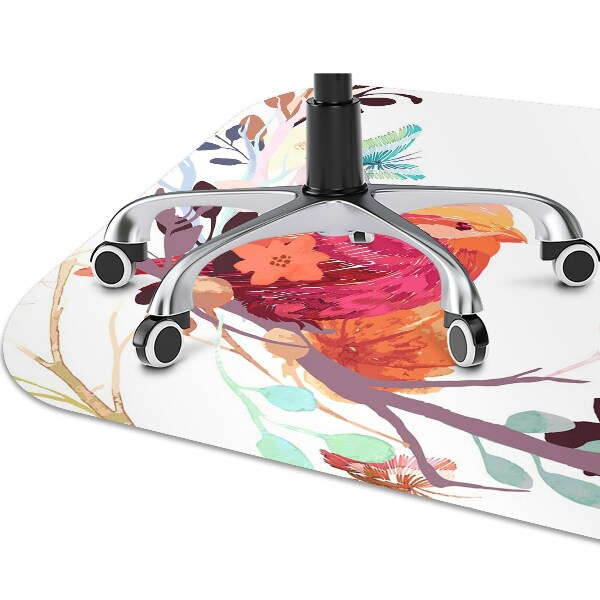 Tapis de chaise de bureau Oiseaux sur la branche