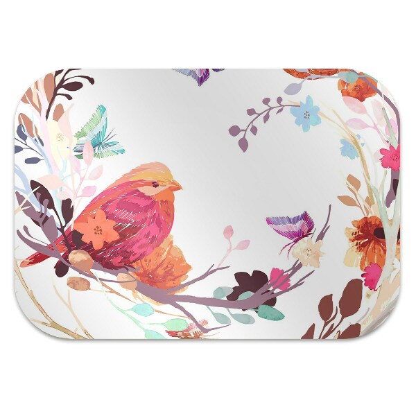 Tapis de chaise de bureau Oiseaux sur la branche