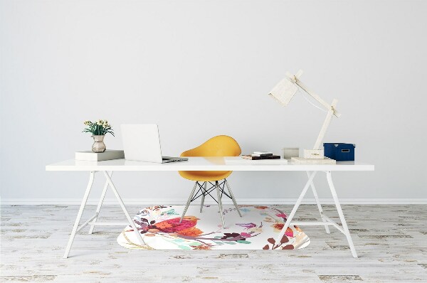 Tapis de chaise de bureau Oiseaux sur la branche