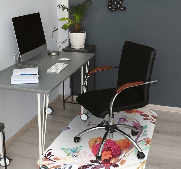 Tapis de chaise de bureau Oiseaux sur la branche