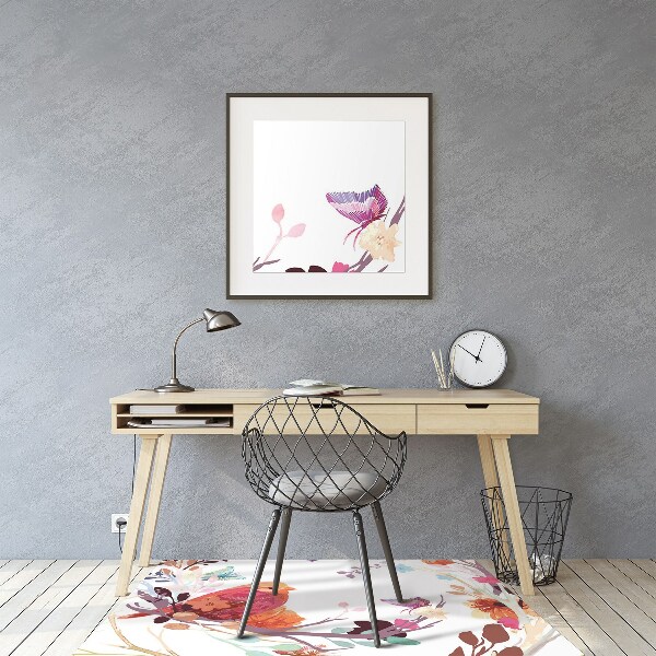 Tapis de chaise de bureau Oiseaux sur la branche