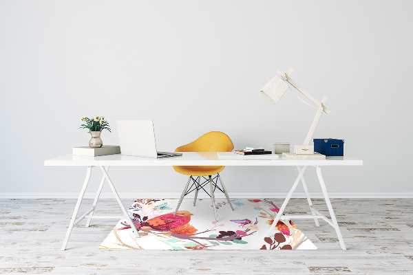 Tapis de chaise de bureau Oiseaux sur la branche
