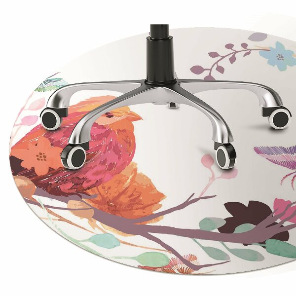 Tapis de chaise de bureau Oiseaux sur la branche