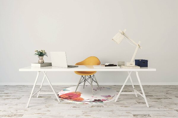 Tapis de chaise de bureau Oiseaux sur la branche