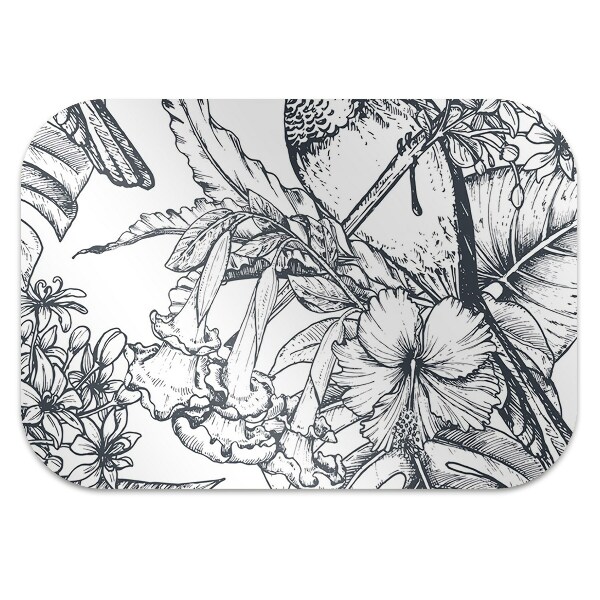 Tapis pour chaise de bureau Oiseaux dessinés
