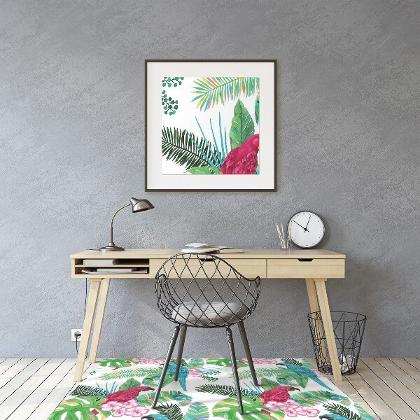 Tapis de chaise Perroquets muraux