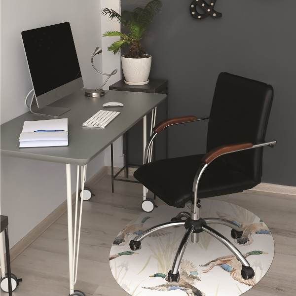 Tapis de chaise de bureau Canard