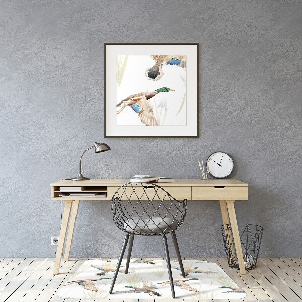 Tapis de chaise de bureau Canard