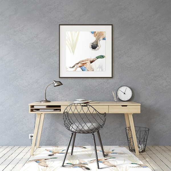 Tapis de chaise de bureau Canard