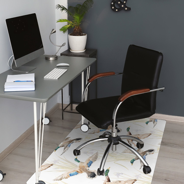 Tapis de chaise de bureau Canard