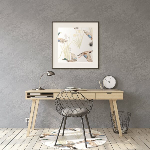 Tapis de chaise de bureau Canard