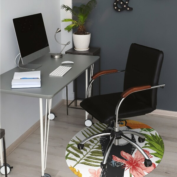 Tapis pour chaise de bureau Tukaan et ananas