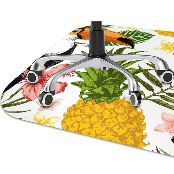 Tapis pour chaise de bureau Tukaan et ananas