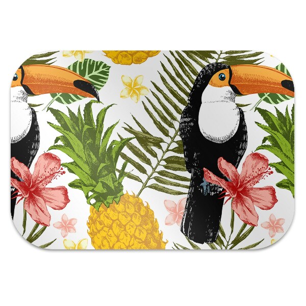 Tapis pour chaise de bureau Tukaan et ananas
