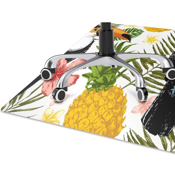 Tapis pour chaise de bureau Tukaan et ananas