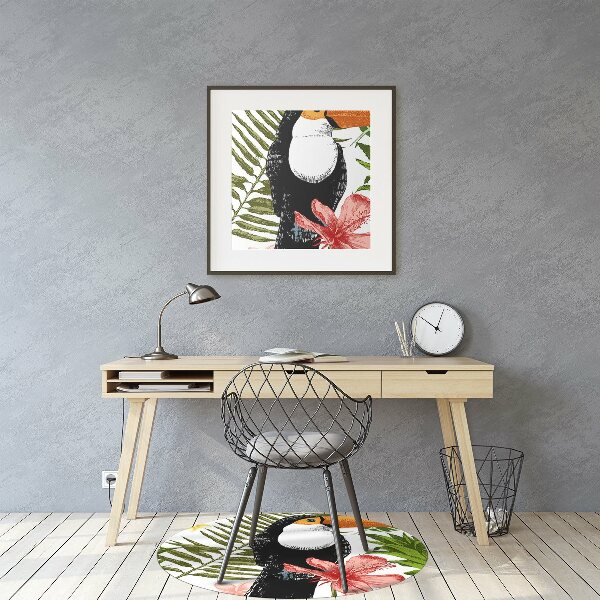 Tapis pour chaise de bureau Tukaan et ananas