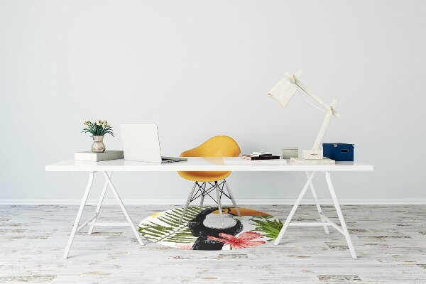 Tapis pour chaise de bureau Tukaan et ananas