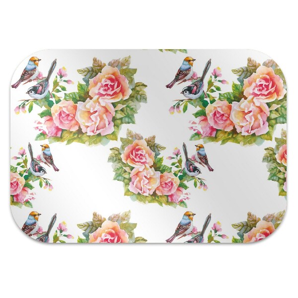 Tapis de chaise de bureau Oiseaux sur la branche