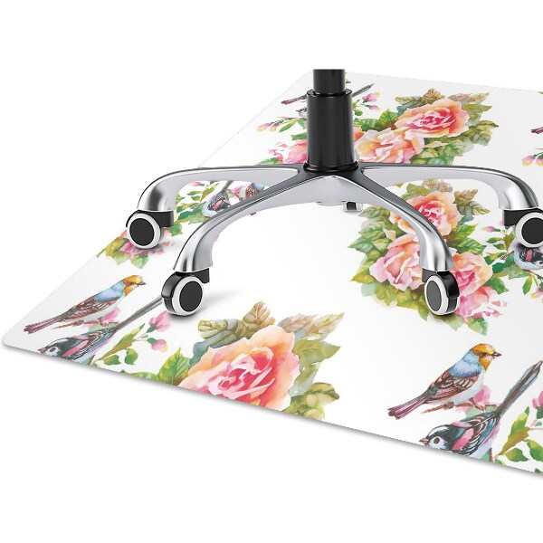 Tapis de chaise de bureau Oiseaux sur la branche