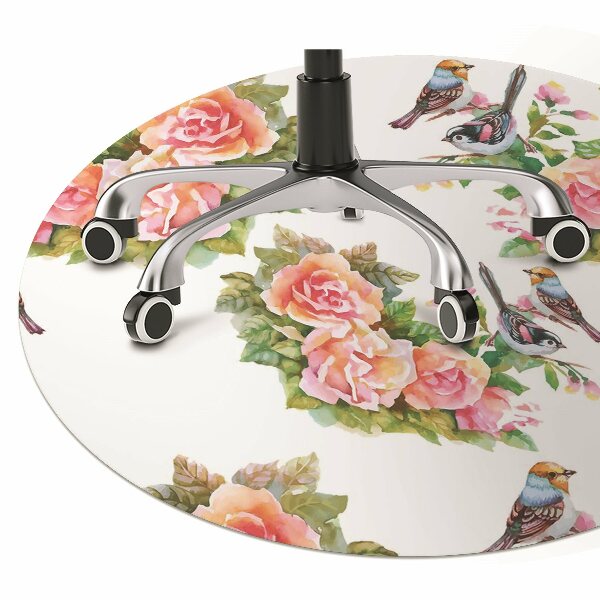 Tapis de chaise de bureau Oiseaux sur la branche