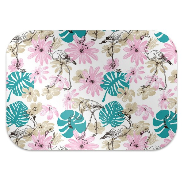 Tapis fauteuil bureau do biura Flamingos peints