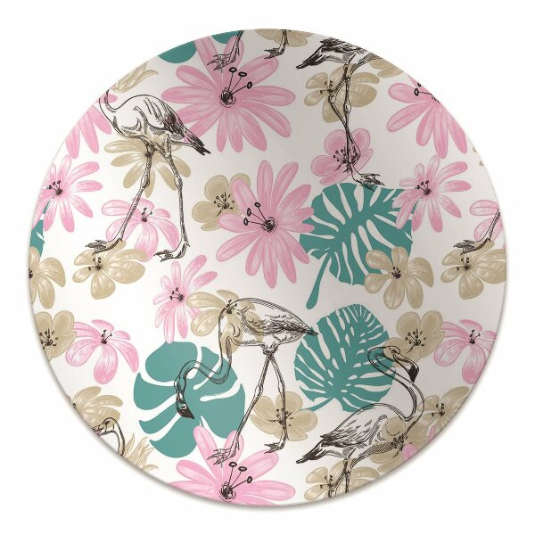 Tapis fauteuil bureau do biura Flamingos peints