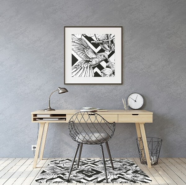 Tapis de chaise de bureau Humour