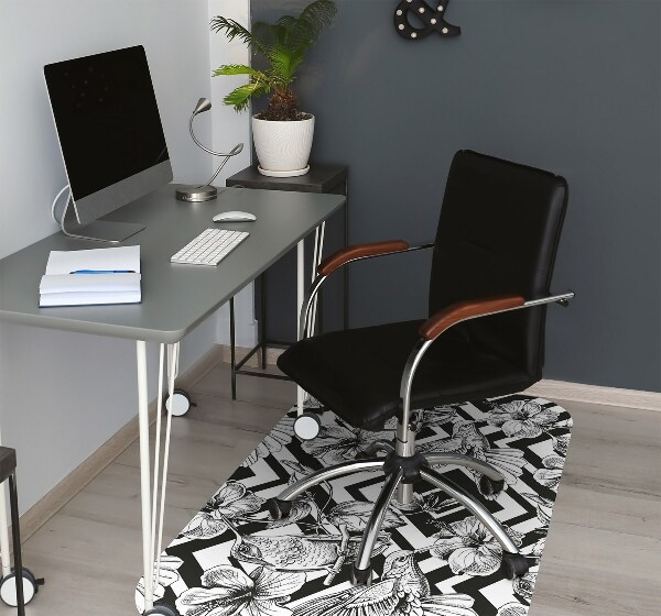 Tapis de chaise de bureau Humour
