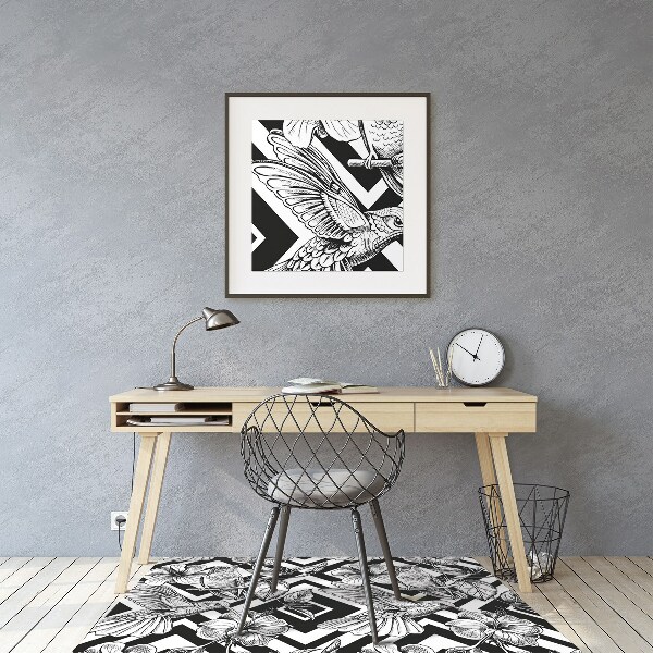 Tapis de chaise de bureau Humour