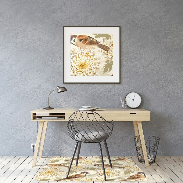 Tapis bureau Oiseaux d'or