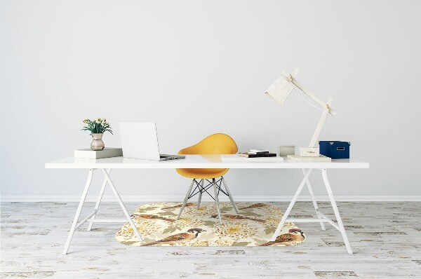 Tapis bureau Oiseaux d'or